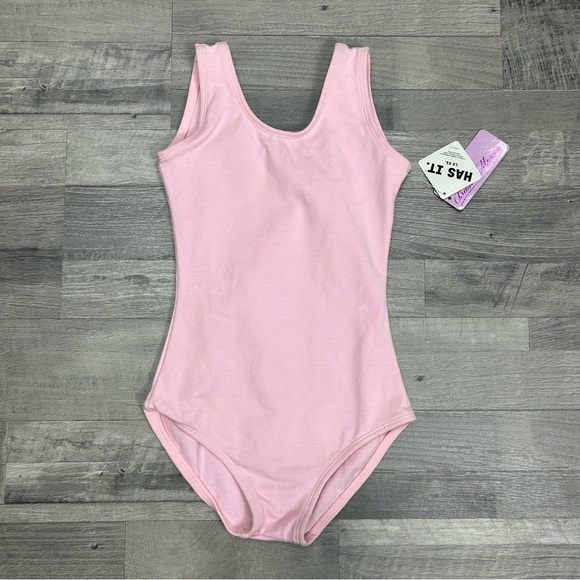 Basic Moves Toddler Girls Pink Leotard 8/10 - Picture 1 of 6